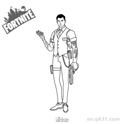 Free printable Midas 02 Coloring Page - Free PDF Printable Fortnite Coloring Sheets coloring page